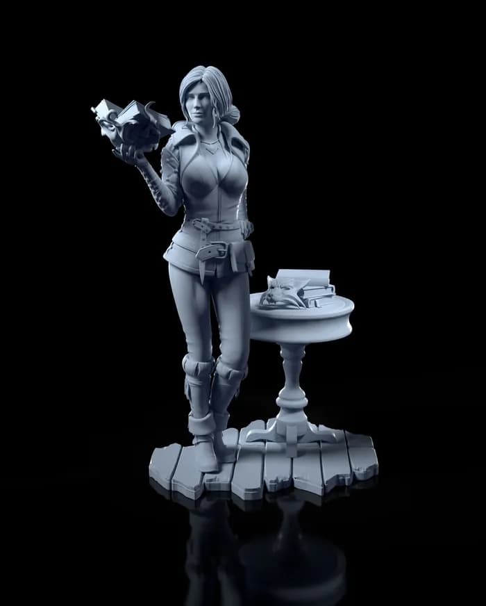 STL - triss merigold render 2