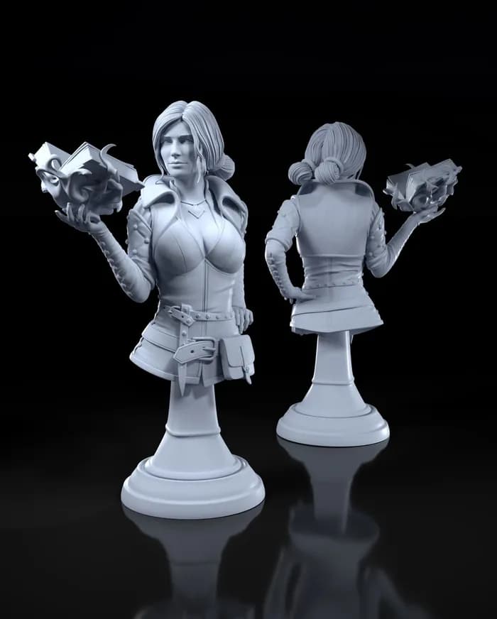 STL - triss merigold render 3