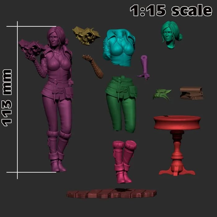STL - triss merigold render 4