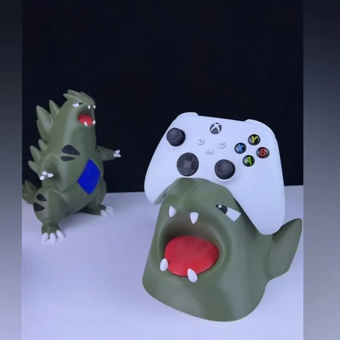 STL - tyranitar controller holder multipart render 1