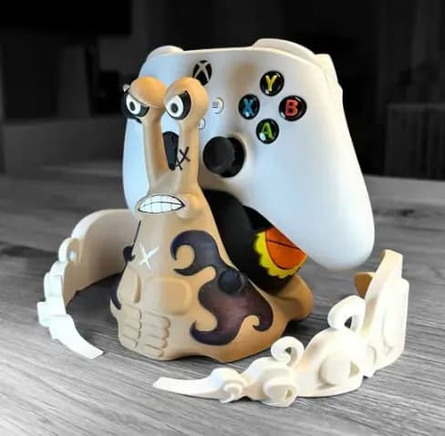 STL - universal controller stand inspired by luffy from one piece stl render 1