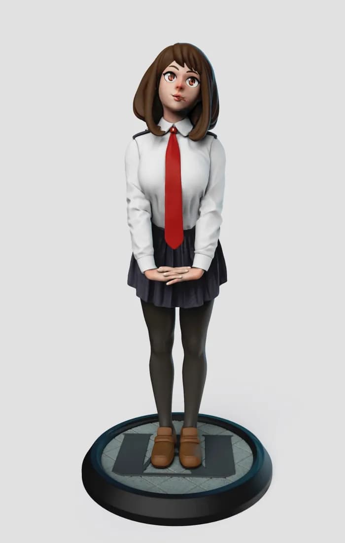 STL - uraraka 2 render 2