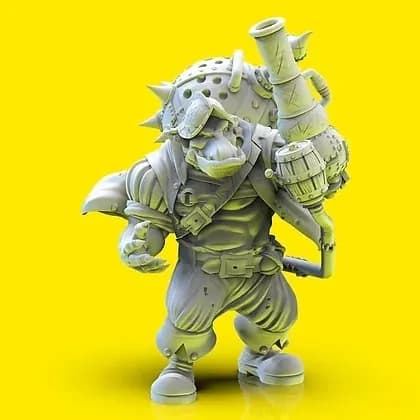 STL - Urghor Guerrero Orco render 2