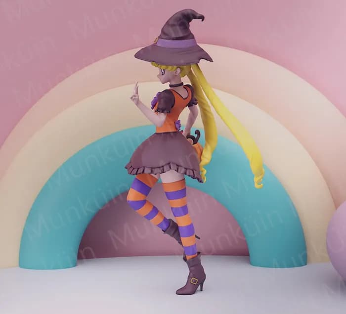 STL - usagi witch z render 2