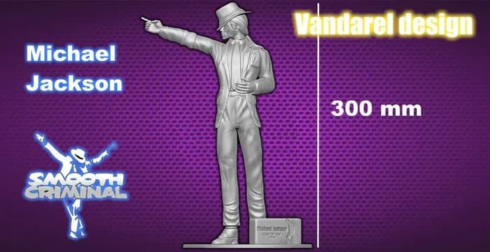 STL - vandarel design michael jackson smooth criminal render 1