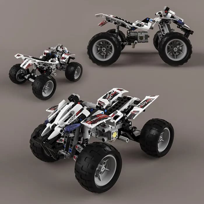 STL - Vehículo todo terreno Lego Technic render 3