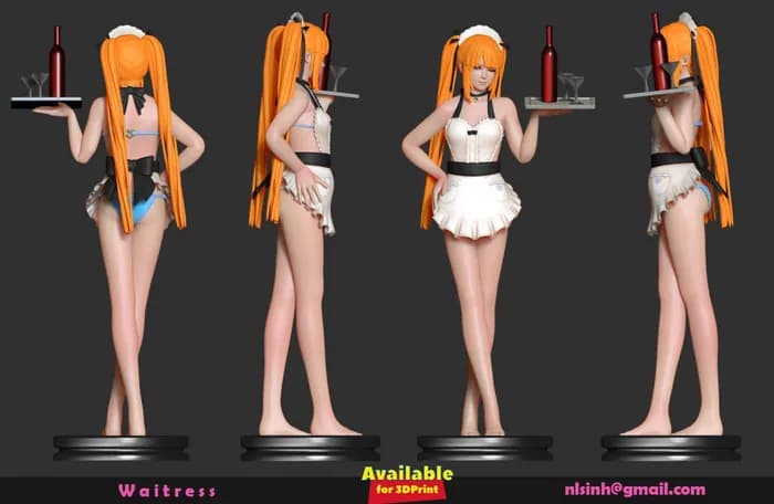 STL - waitress render 2