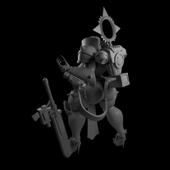 STL - warmaster female render 2