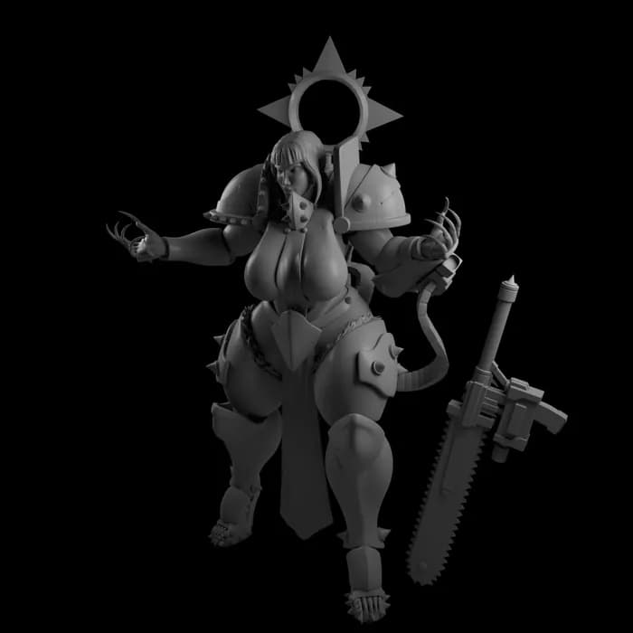 STL - warmaster female render 3