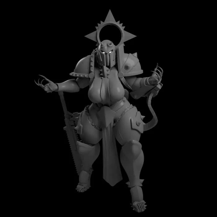 STL - warmaster female render 5