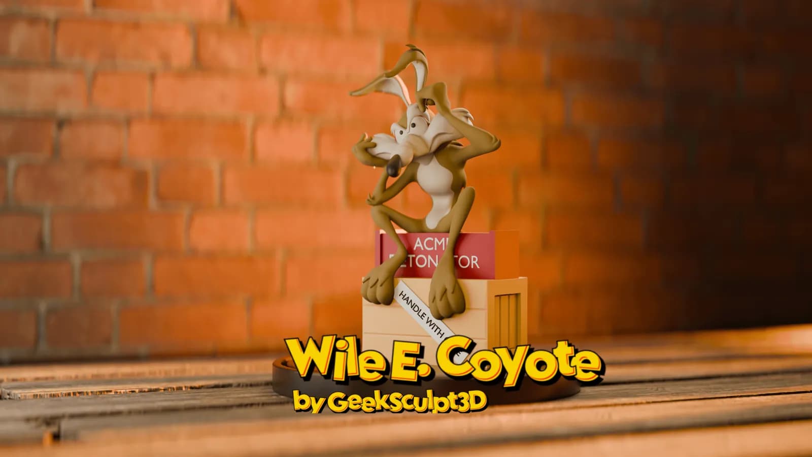 STL - Wile E. Coyote render 2
