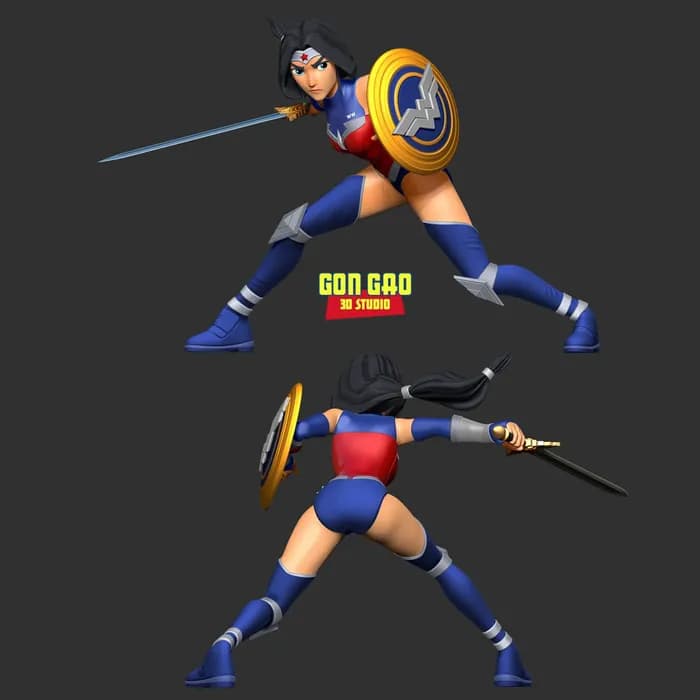 STL - wonder woman render 2