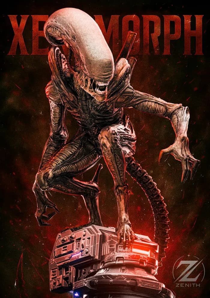 STL - xenomorph alien render 2
