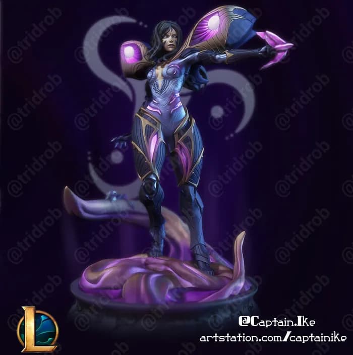 STL - yago moura kai'sa, the daughter of the void @tridrob render 2