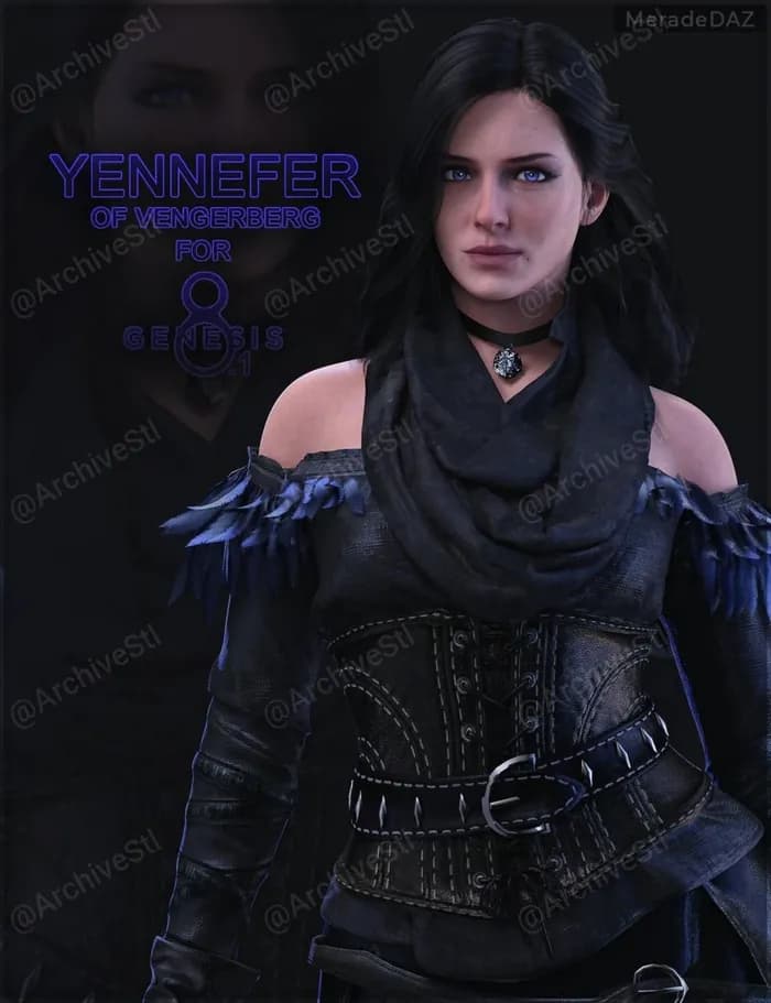 STL - Yennefer de Vengerberg para Genesis 8