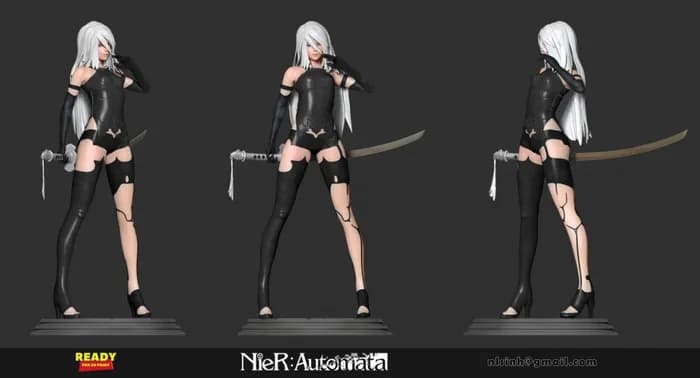 STL - yorha a2 render 2