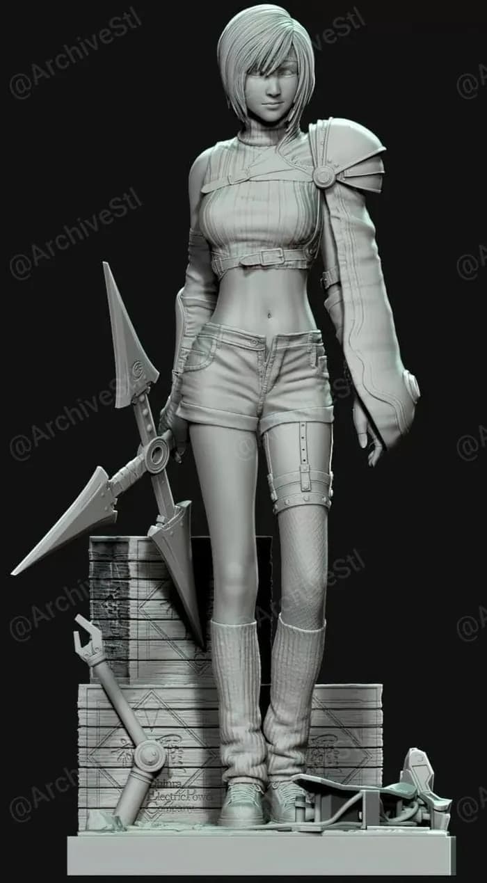 STL - Yuffie Kisaragi V2 render 2