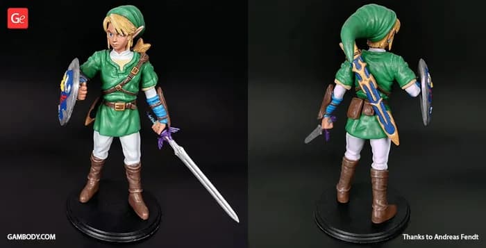 STL - zelda link gambody render 2