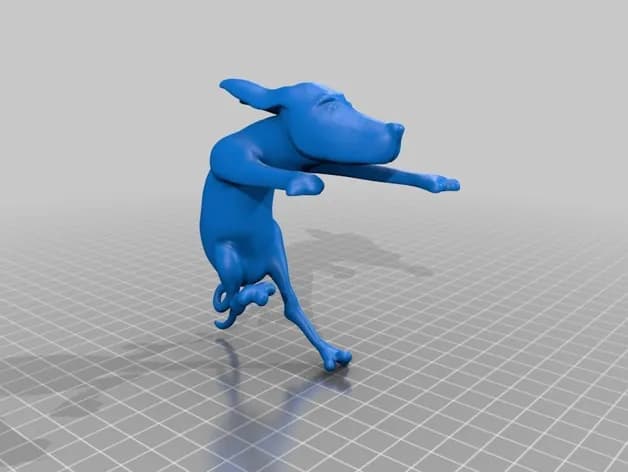 STL - the dog decoracion render 2