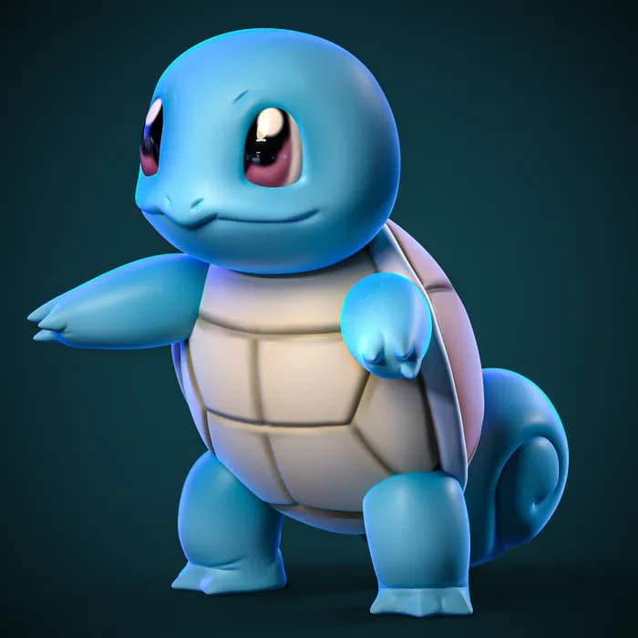 STL - ydeval #007 squirtle render 1