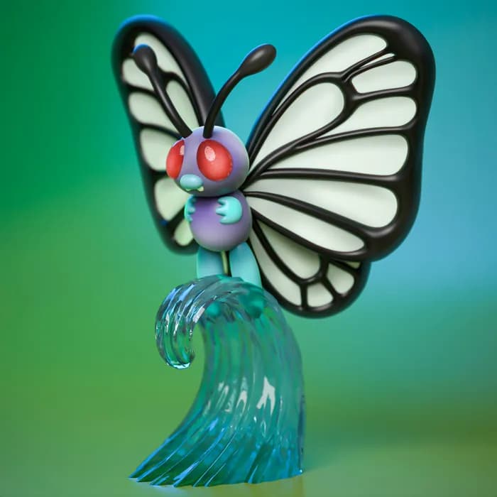 STL - ydeval #012 butterfree render 2