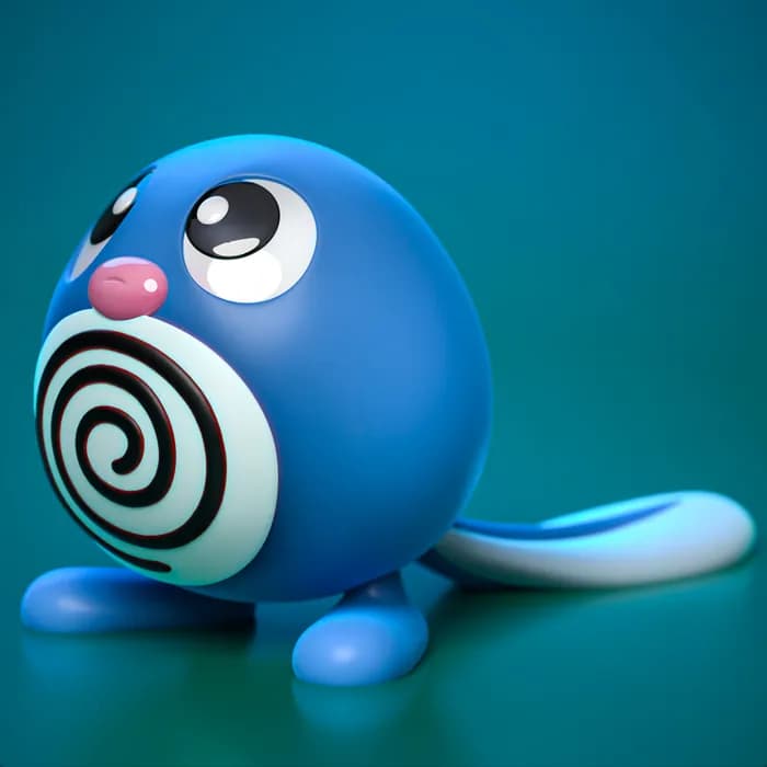 STL - ydeval #060 poliwag render 1