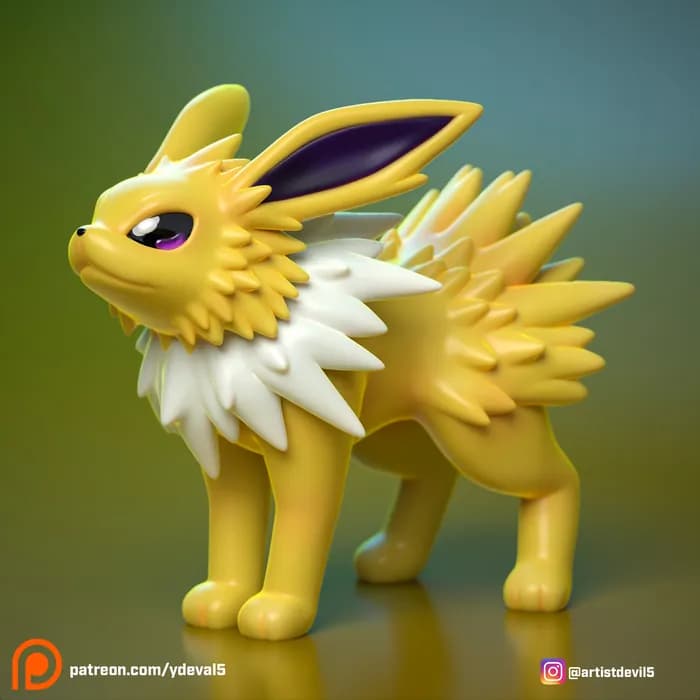 STL - ydeval #135 jolteon render 1